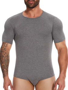 Mono de Manga Corta para Hombre, Hecho de Spandex/Algodón Orgánico, Tejido Transpirable Ecológico, Estilo Casual para Uso en Exteriores - Product Image 6