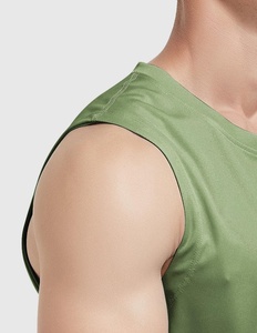 Camiseta sin mangas ligera para hombre, camiseta de gimnasio que absorbe la humedad, chaleco de entrenamiento físico, ropa deportiva al por mayor - Product Image 6