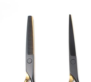 Tijeras Profesionales para Adelgazar el Cabello, Acero Inoxidable, Cuchilla Afilada de 30 Dientes, Mango Largo, para Diestros, Uso en Salón - Product Image 5