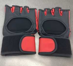 Durable Leather MMA Training Gloves <b>Open</b> Palm Sparring Hook Loop Closure Breathable Eco-friendly Windproof Boxing Martial Arts - Product Image 4