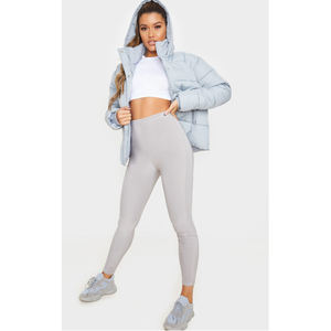 Chaqueta de plumón acolchada corta de invierno para mujer, estilo bomber, con cremallera y manga larga, gruesa - Product Image 2