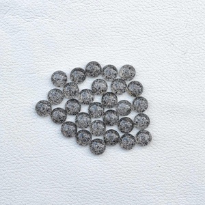 8mm Natural Black Sunstone Flat Round Cabochon AAA Grade Wholesale Loose Gemstone Handmade Jewelry Making At 100% Lowest Price - Product Image 2