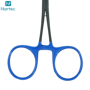 Pince de pêche ergonomique à poignée bleue, à bec droit, avec verrou, hémostatique, antidérapante, pour retirer les hameçons, outils de pêche - Product Image 6