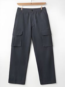 Pantalon cargo utilitaire à jambe droite Next Gen 240 GSM pour homme, en coton premium, avec poches tactiques, streetwear, qualité export - Product Image 4