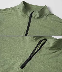 Men Sports Long <b>Sleeve</b> <b>Shirts</b> <b>Half</b> Zip up Sweatshirt Fitness Jogging Tops Breathable Training Compression Running <b>T</b> <b>Shirts</b> - Product Image 3