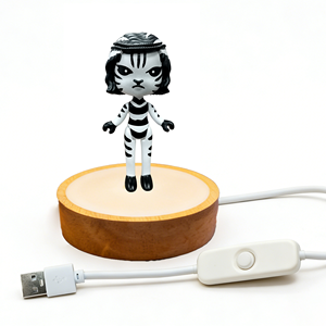 Lámpara LED 3D con Forma de Zebra, Luz Nocturna con Cable USB Tipo A, Control de un Botón, Tamaño Pequeño, Brillo Suave para Decoración de Dormitorio y Regalo - Product Image 1