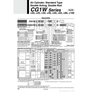 SMC Pneumatics Air Cylindre CDG1WBA50-250Z Pièces Pneumatiques - Product Image 2
