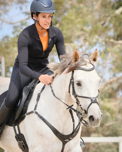 Camiseta de Equitación Profesional para Mujer, Ligera, Transpirable, de Tela Elástica, Manga Corta, OEM - Product Image 4