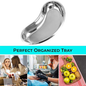 Bandejas de impresión quirúrgicas huecas de acero inoxidable alemán con acabado pulido, tipo riñón, instrumento para equipos hospitalarios - Product Image 3