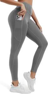 Ropa Deportiva para Mujer, Leggings Casuales de Cintura Alta, Transpirables, Antibacterianos, con Bolsillos, Pantalones de Yoga, para Gimnasio, Entrenamiento, Running, con Logotipo Personalizado - Product Image 2