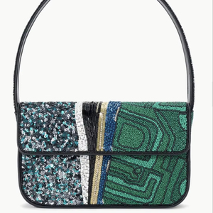 Bolso de Mano de Algodón Hecho a Mano con Cuentas, Estilo Bohemio para Mujer, Bolso de Noche, Ligero, Ecológico, de Gran Capacidad - Product Image 1