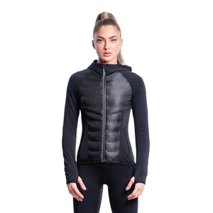 Chaqueta de Entrenamiento Ultrasónica Cortavientos para Mujer con Logotipo Frontal, Material Spandex/Nylon, Construcción sin Costuras - Product Image 5