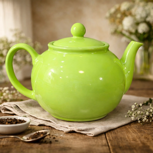 Tetera Verde Brillante con Boquilla de Vertido Precisa y Suave, Asa de Agarre Cómoda, Cuerpo que Retiene el Calor, Perfecta para la Hora del Té - Product Image 1