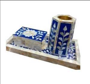 Quemador de incienso de lujo hecho a mano con incrustaciones de hueso, quemador de Bakhoor indio, incienso de sándalo con acabado pulido, decoración para el hogar, incienso en espiral - Product Image 3