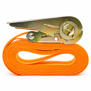 Sangle d'arrimage à cliquet 25 mm 450 kg en polyester pour la sécurité et la fixation des charges sur camions et remorques - Product Image 6