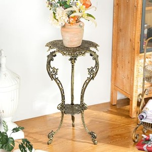 Soporte para Plantas de Madera de Teca Tradicional Hecho a Mano - Motivos Florales Premium - Venta al por Mayor - Product Image 5