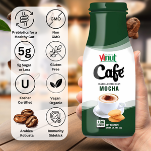 เครื่องดื่มกาแฟมอคค่า 280 มล. 9.5 ออนซ์ ไม่มีน้ำตาล รับผลิตแบบ OEM ODM แบรนด์ส่วนตัว - Product Image 3