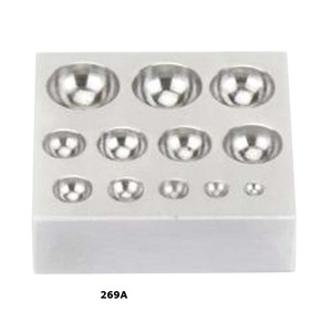 Cavité Dapping Block Finition miroir Outils de fabrication de bijoux Outils d'orfèvrerie Outils d'orfèvre Façonnage de précision des métaux - Product Image 2