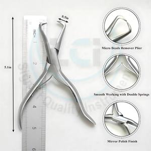 Professional Microlink <b>Bead</b> Remover Plier for <b>Hair</b> <b>Extensions</b> Stainless Steel Tools Plier Micro Ring <b>Beads</b> Opener Pliers by LCI - Product Image 5