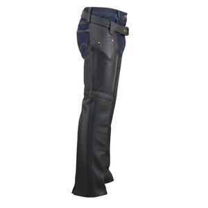 Premium Genuine Leather <b>Half</b> <b>Chaps</b> Men Stylish Western Horse Riding Equestrian Horse Riding Wear Leather <b>Chaps</b> - Product Image 4