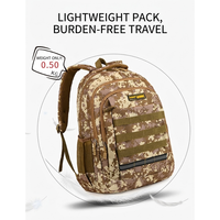 Sac à dos tactique Molle Oxford souple avec courbe physiologique dorsale, sac d'hydratation étanche 20-35L pour sports de plein air