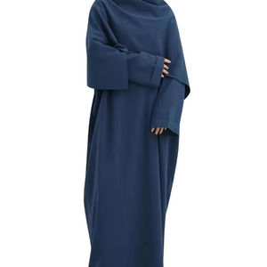 Abayas Kaftan Marron Tendance Populaires en Gros pour Femmes – Robe Longue Respirante, Khimar, Vêtements Islamiques, Jilbab, Abaya à Fermeture Éclair, Hijab - Product Image 1