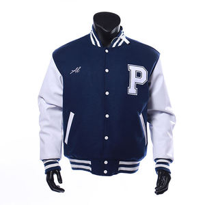 Veste de sport de style universitaire pour homme, coupe parfaite, nouvelle collection, logo brodé personnalisé, fabrication en usine, prix abordable. - Product Image 1