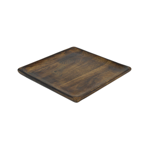 Plato de Servir de Diseño Fantástico con Forma Redondeada, Material de Madera, Acabado Pulido en Color Marrón - Product Image 4