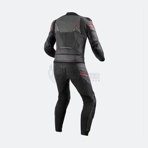 Custom Motorbike Racing Suit Cowhide Leather Professional Motorcycle Riding Gear Motorbike One Piece/Two Piece Suit - Product Image 4