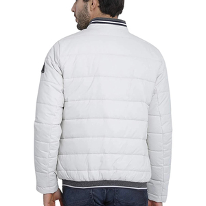 Manufacturer Custom Men's <b>Winter</b> Casual Shiny <b>Quilted</b> Puffer Jacket Windbreaker Padded Stand Collar Zipper Closure Quick Dry - Product Image 4