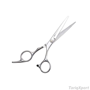 Ciseaux de coiffure professionnels en acier inoxydable, lame tranchante, pour droitiers, manche long et confortable, logo personnalisé, coupe de cheveux - Product Image 4