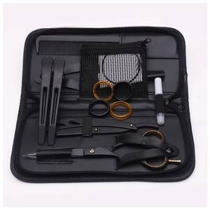 Ensemble de ciseaux de coiffure professionnels avec tondeuses et accessoires dans un étui noir - Product Image 4