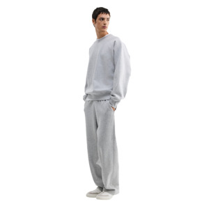 Conjunto de Sudadera y Pantalón Oversize de Algodón Grueso de 340 GSM con Cuello Redondo, Suave y Cálido, Estilo Urbano Informal, Sin Impuestos en EE. UU. - Product Image 1