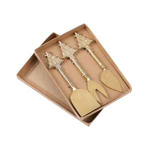 Brass <b>Cheese</b> <b>Set</b> Flatware Cutlery <b>Set</b> Brown Gifts Packing Box for Hotels & Restaurants Dishwasher Safe <b>Cheese</b> <b>Sets</b> - Product Image 1
