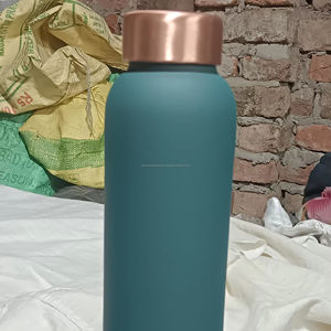 Botella de cobre 100%, botella de cobre India amigable, utensilios de cocina y Mesa, botellas de agua de metal de cobre puro - Product Image 1