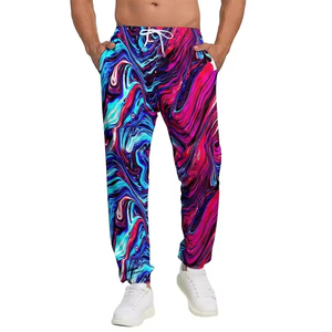 Private Label Lightweight Soft Slim Fit Quick Dry Sublimation Printed Casual Men's Eco-friendly Customizable <b>Sweatpants</b> - Product Image 6
