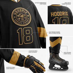 Maillot de hockey sur glace personnalisé, uniforme, sublimation, vente en gros, ensemble d'équipe, fabricant, jeunes, adultes, hommes, femmes, en vrac, OEM, ODM, directement de l'usine - Product Image 6