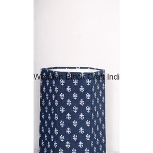 Poubelle en carton artisanale à imprimé floral, à faire soi-même, en utilisant du tissu 100% coton pour décorer le bureau, la table et les portes de bureau - Product Image 6