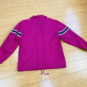 Conjunto deportivo de chándal a rayas moradas para mujer, chaqueta con cremallera y cuello alto y pantalones, conjunto deportivo - Product Image 3