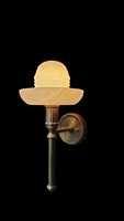 Lampe LED murale moderne avec abat-jour en verre pour la lecture en chambre à coucher, décoration intérieure