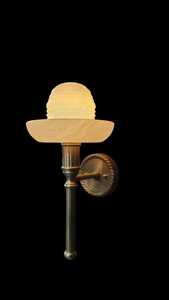 โคมไฟ LED ติดผนังแบบทันสมัยพร้อมโคมแก้วสำหรับตกแต่งห้องนอนอ่านหนังสือในร่ม - Product Image 5