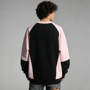 Felpa Oversize Unisex Personalizzata con Stampa Grafica di <span class=keywords><strong>Band</strong></span> <span class=keywords><strong>Rock</strong></span>, 100% Cotone, Rosa e Nero, Top Casual Trendy Premium per Giovani - Product Image 2