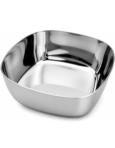 Bol en acier inoxydable de qualité alimentaire, bol de service moderne en métal pour la maison, la cuisine, le restaurant, l'hôtel, la restauration, durable, réutilisable - Product Image 6