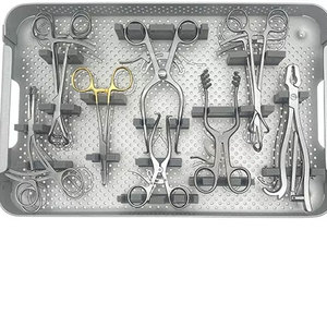 High Quality <b>Small</b> Animal Orthopedic Fracture Surgery Kit with Locking Plates Instruments Set German Stainless Steel CE ISO - Product Image 2