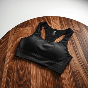 Medium Support Plus Size Breathable <b>Racerback</b> Sleeveless Yoga Sports <b>Bra</b> with Nylon Spandex Material and OEM/ODM Customization - Product Image 5
