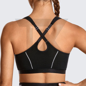 Soutien-gorge de sport personnalisé 2026 en tissu extensible respirant pour l'entraînement en salle et le fitness - Product Image 4