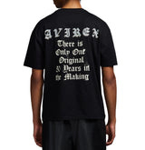 เสื้อยืดแขนสั้นสีดำสำหรับผู้ชาย Alrex พิมพ์ลายตัวอักษรด้านหน้า ทรงปกติ สไตล์สตรีท ผ้าคอตตอนเจอร์ซีย์ คอกลม - Product Image 5