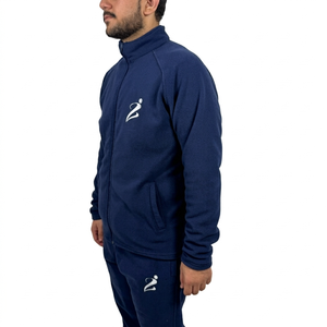 New Arrival Men Winter Hooded Solid Printed Tracksuit Sportswear Pant Jacket 2 <b>Pc</b> <b>Set</b> 100% Cotton Unisex Fleece Tracksuit - Product Image 3