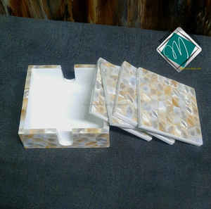 Juego de posavasos con incrustaciones de nácar de alta calidad al por mayor, utensilios de cocina de India Mats & Pads - Product Image 1