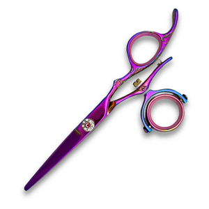 Tijeras de Peluquería Profesionales OEM de 6 Pulgadas, Tijeras de Acero Inoxidable para Cortar el Cabello, Doble Articulación Giratoria, Rectas, Afiladas, para Diestros, para Salón - Product Image 3